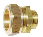 Afbeelding van Messing-knelkoppeling, recht / US met cilindrisch uitwendig schroefdraad voor buis-Ø 8 - 42 mm / 3/8 - 1 1/4"