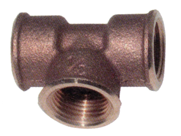 Toon details van Roodkoperen draadfitting T stuk Afbeelding van Roodkoperen draadfitting T stuk