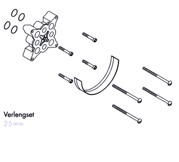 Toon details van Verlenging ibox Hansgrohe Afbeelding van Verlenging ibox Hansgrohe
