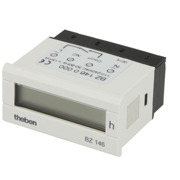 Picture of Theben BZ 146 bedrijfsurenmeter digitaal, bedieningspaneel 22 x 45 mm