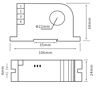 Picture of Stroom detector 0-50Amp - 4-20 mA output