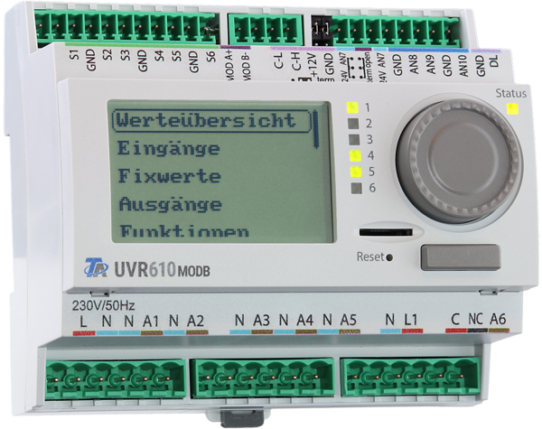 Picture of UVR610S vrij programmeerbare controller met MODBUS