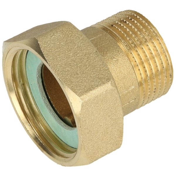 Picture of MS-schroefkoppeling US/IS, vlakdichtend incl. pakking, blank